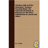 Christian Faith and the Atonement