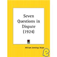 Seven Questions in Dispute 1924