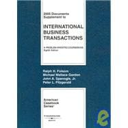 Documents Supplement to International Business Transactions