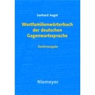 Wortfamilienworterbuch Der Deutschen Gegenwartssprache