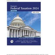 Pearson's Federal Taxation 2024 Individuals -- MyLab Accounting with Pearson eText   Print Combo Access Code