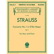 Concerto No. 1 in E Flat Major, Op. 11 Schirmer Library of Classics Volume 1888 French Horn and Piano Re