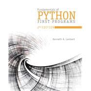 Fundamentals of Python First Programs,9781337560092