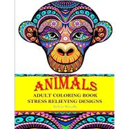 Adult Coloring Book Stress Relieving Animal Designs