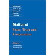 Maitland: State, Trust and Corporation