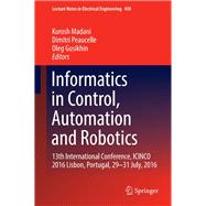Informatics in Control, Automation and Robotics