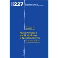 Power, Persuasion and Manipulation in Specialised Genres