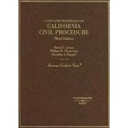 California Civil Procedure Cases and Materials