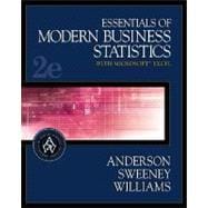 Essentials of Modern Business Statistics with Microsoft Excel (with CD-ROM and EasyStat Digital Tutor for Microsoft Excel)