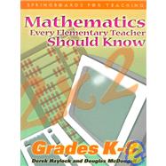 Mathematics Every Elementary Teacher Should Know