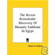 The Recent Remarkable Discovery of Masonic Emblems in Egypt