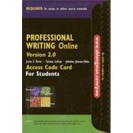 Professional Writing Online, Version 2.0,9780321160157