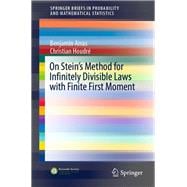 On stein's method for infinitely divisible laws with finite first moment