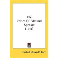 The Critics Of Edmund Spenser
