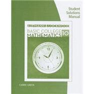 Student Solutions Manual for Aufmann/Lockwood's Basic College Math: An Applied Approach, 10th