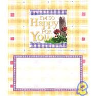 Tiny Thoughts I'm So Happy for You : 2.5 X 2.5 Magnetic Keepsake Book with 5.25 X 6.25 Greeting Card and Coordinating Envelope with Cards