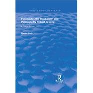 Perymedes the Blacksmith and Pandosto by Robert Greene,9780367110178