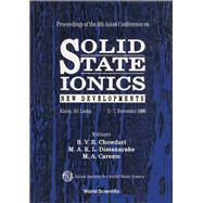 Solid State Ionics: New Developments - Proceedings Of The 5th Asian Conf