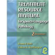 Treatment Resource Manual For Speech - Language Pathology