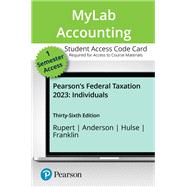 MyLab Accounting with Pearson eText -- Access Card -- for Pearson's Federal Taxation 2023 Individuals