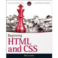 Beginning HTML and CSS,9781118340189