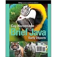 Brief Java: Early Objects 9e