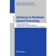 Advances in Nonlinear Speech Processing : 5th International Conference on Nonlinear Speech Processing, NoLISP 2011, Las Palmas de Gran Canaria, Spain, November 7-9, 2011, Proceedings