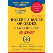 Robert's Rules of Order: In Brief, Updated to Accord With the Eleventh Edition of the Complete Manual