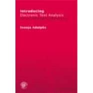 Introducing Electronic Text Analysis: A Practical Guide for Language and Literary Studies