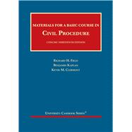 Materials for a Basic Course in Civil Procedure, Concise