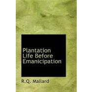 Plantation Life Before Emanicipation