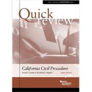 Quick Review of California Civil Procedure