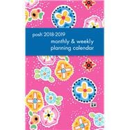 Posh: Pink Patchwork 2018-2019 Monthly/Weekly Planning Calendar