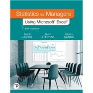 MyLab Statistics with Pearson eText -- Access Card -- for Statistics for Managers Using Microsoft Excel (18-Weeks)
