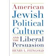 American Jewish Political Culture and the Liberal Persuasion