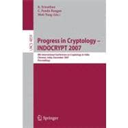Progress in Cryptology - INDOCRYPT 2007 : 8th International Conference on Cryptology in India, Chennai, India, December 9-13, 2007, Proceedings