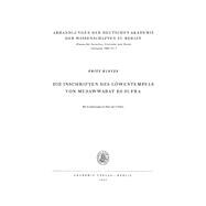 Die Inschriften des Löwentempels von Musawwarat es Sufra