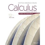 Calculus: Single Variable, Student Solutions Manual