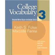 College Vocabulary Bk. 3 : Houghton Mifflin English for Academic Success