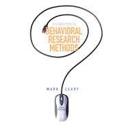 Introduction to Behavioral Research Methods (Subscription)