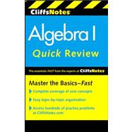CliffsNotes Algebra I Quick Review