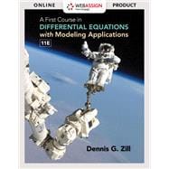 WebAssign for Zill's A First Course in Differential Equations with Modeling Applications, Single term Printed Access Card