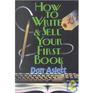 How to Write & Sell Your First Book