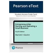 2019 MyLab Entrepreneurship with Pearson eText -- Standalone Access Card -- for Entrepreneurship Starting and Operating A Small Business