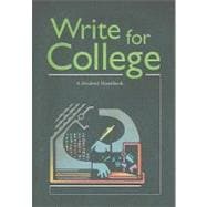 Write for College: A Student Handbook