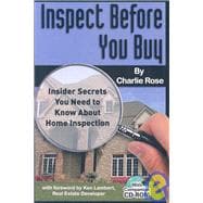 Inspect Before you Buy