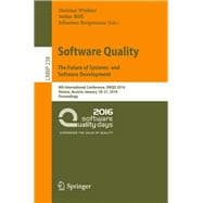 Software Quality. the Future of Systems- and Software Development