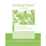 Working Papers for use with Fundamental Accounting Principles, Volume 1, 13th Canadian Edition