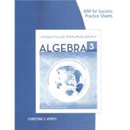 AIM for Success Practice Sheet for Aufmann/Lockwood's Prealgebra and Introductory Algebra: An Applied Approach, 3rd