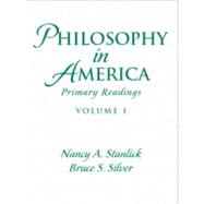 Philosophy in America, Volume 1